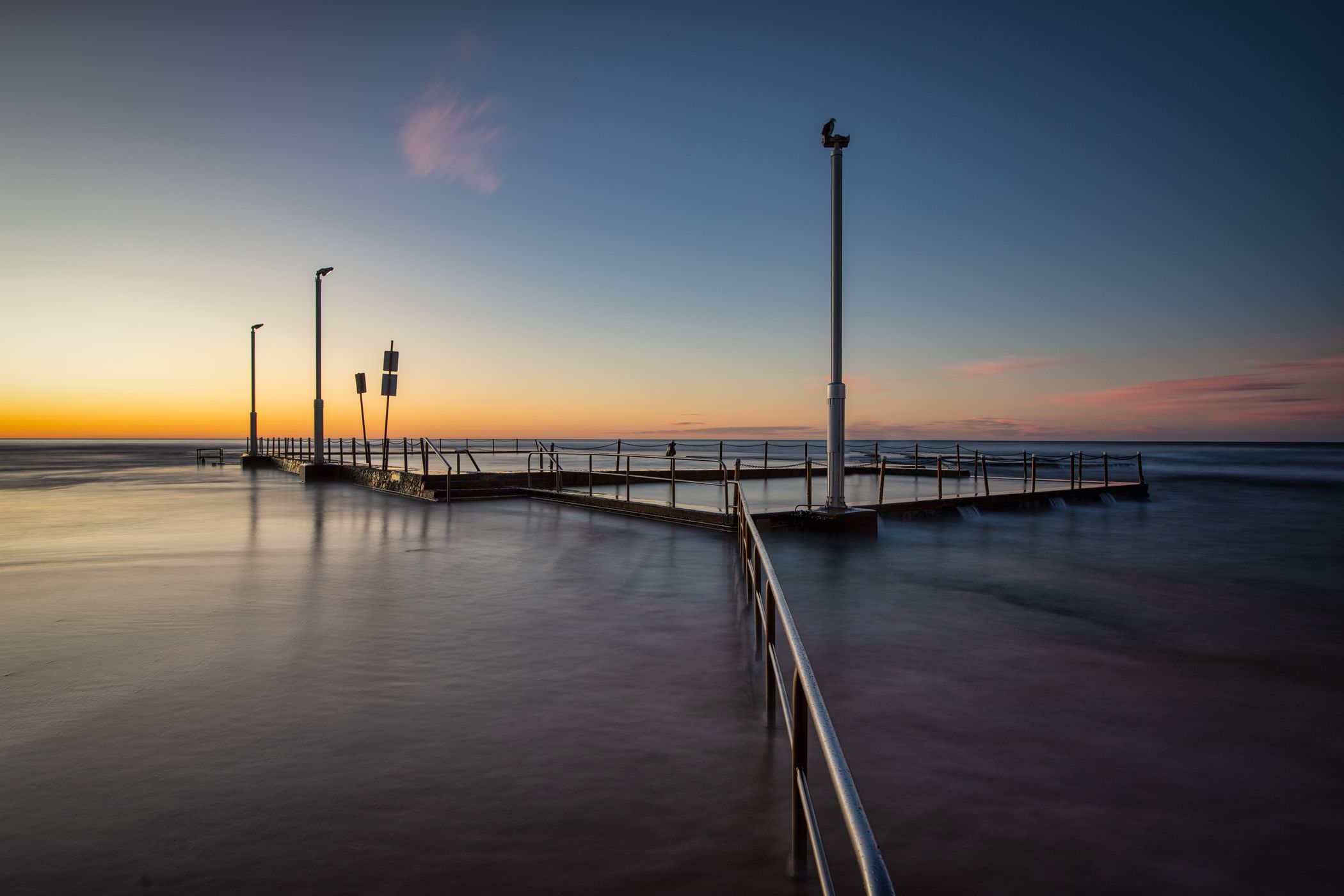 Mona Vale Pool overflow Sydney, Australia