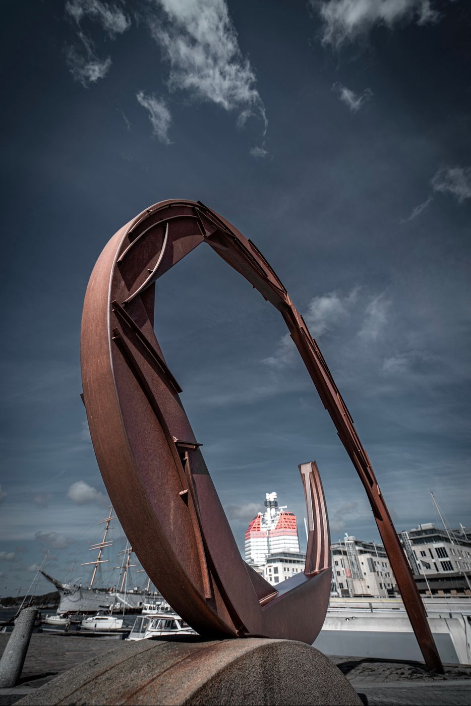 Monument at Gothenburg Harbour, Sweden