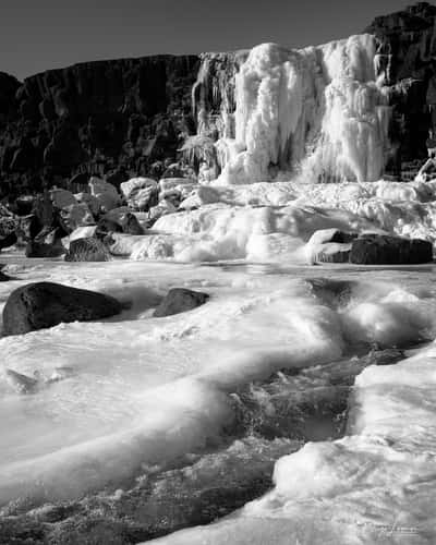 Öxararfoss Waterfall