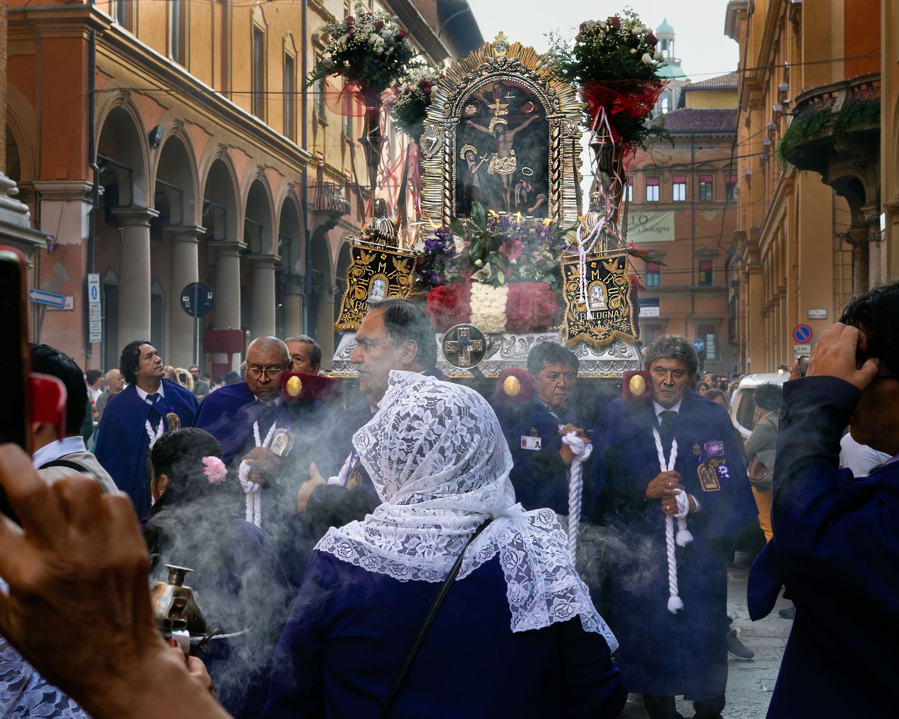 Outside Bologna's Metropolitan Cathedral, Italy