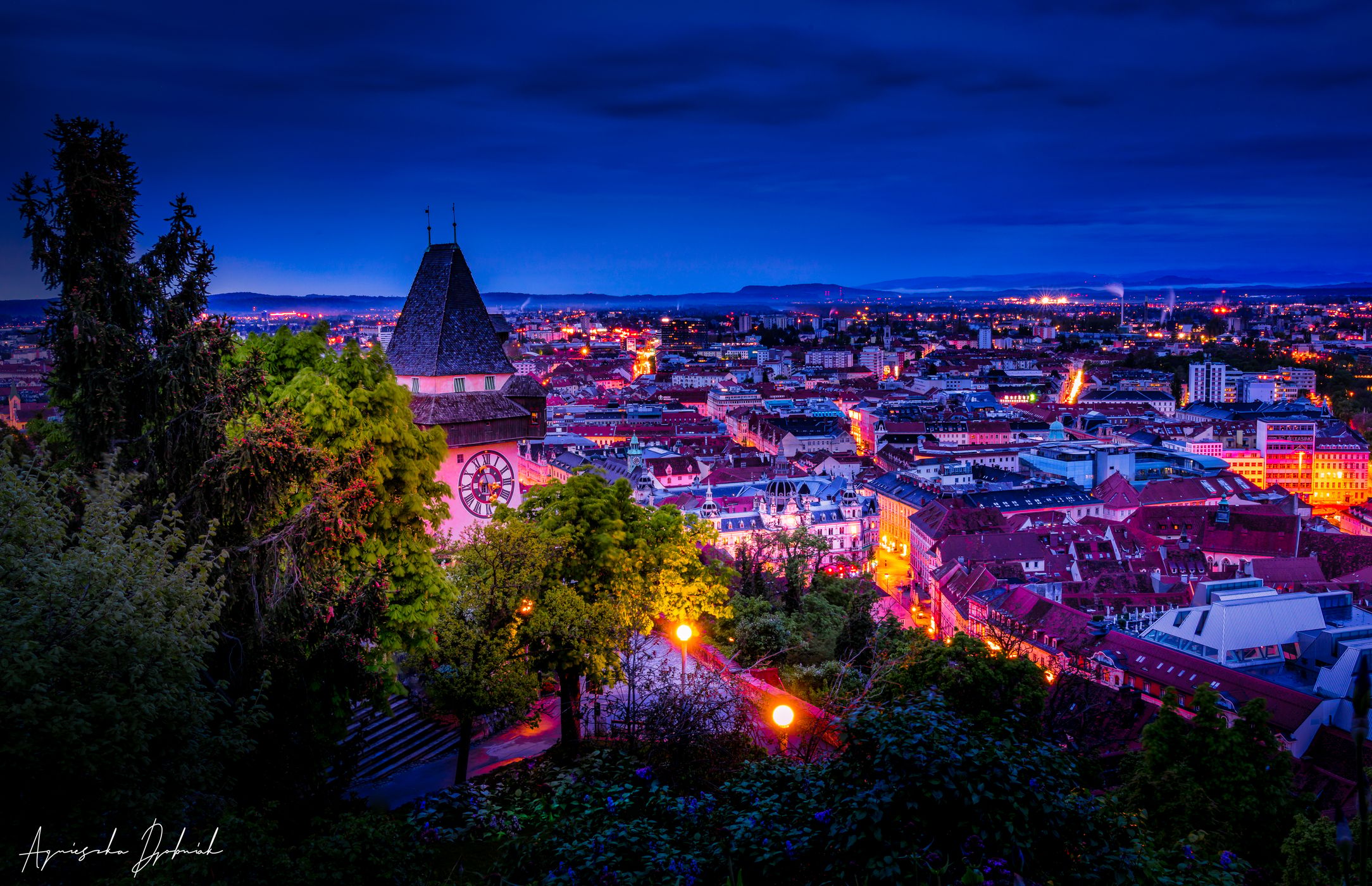 Graz, Schlossberg, Uhrturm, Austria