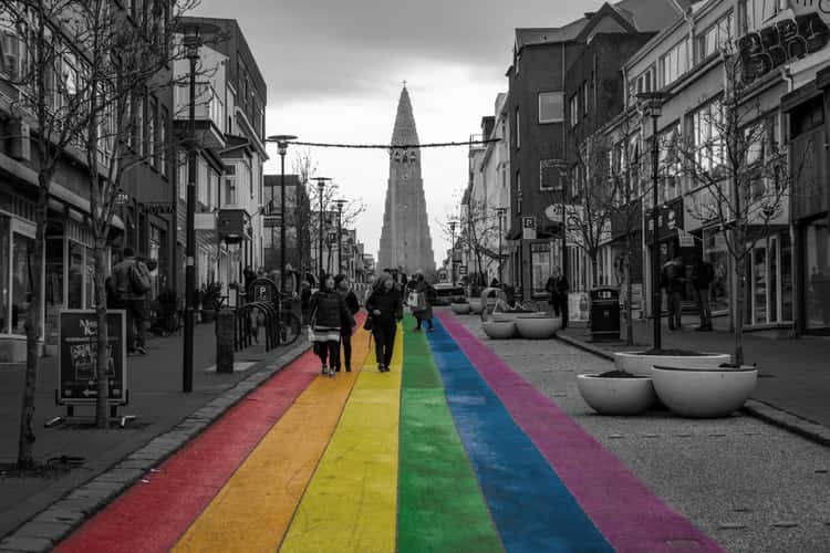 Rainbow Street Art, Reykjavik