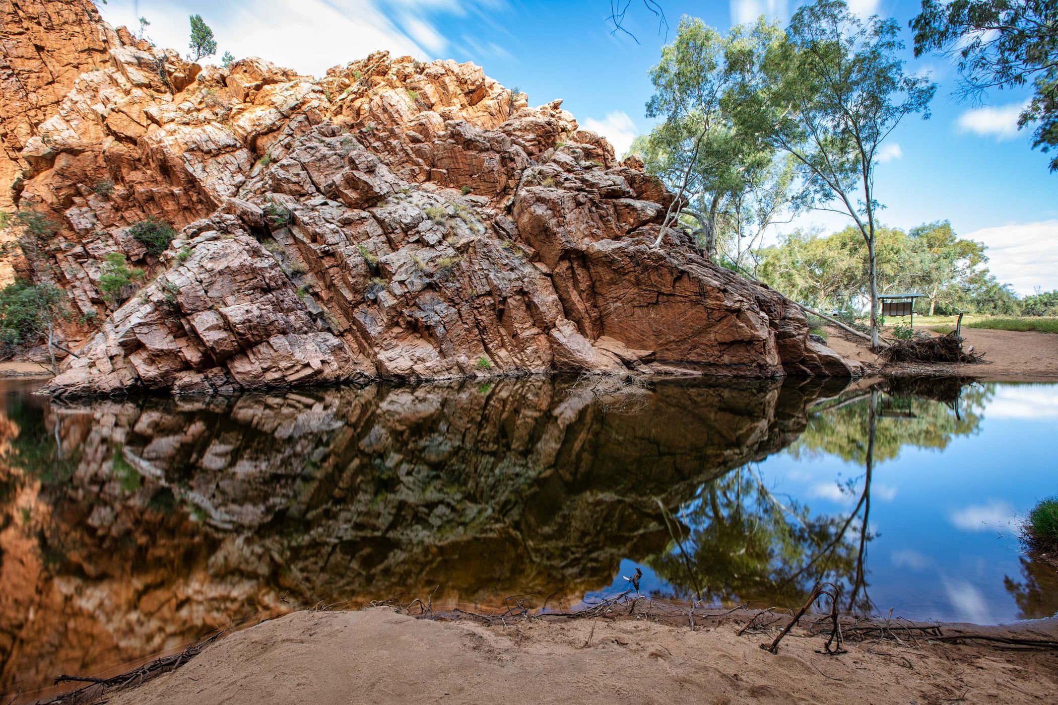 Rock reflection, Emily Gap, Alice Springs, NT, Australia