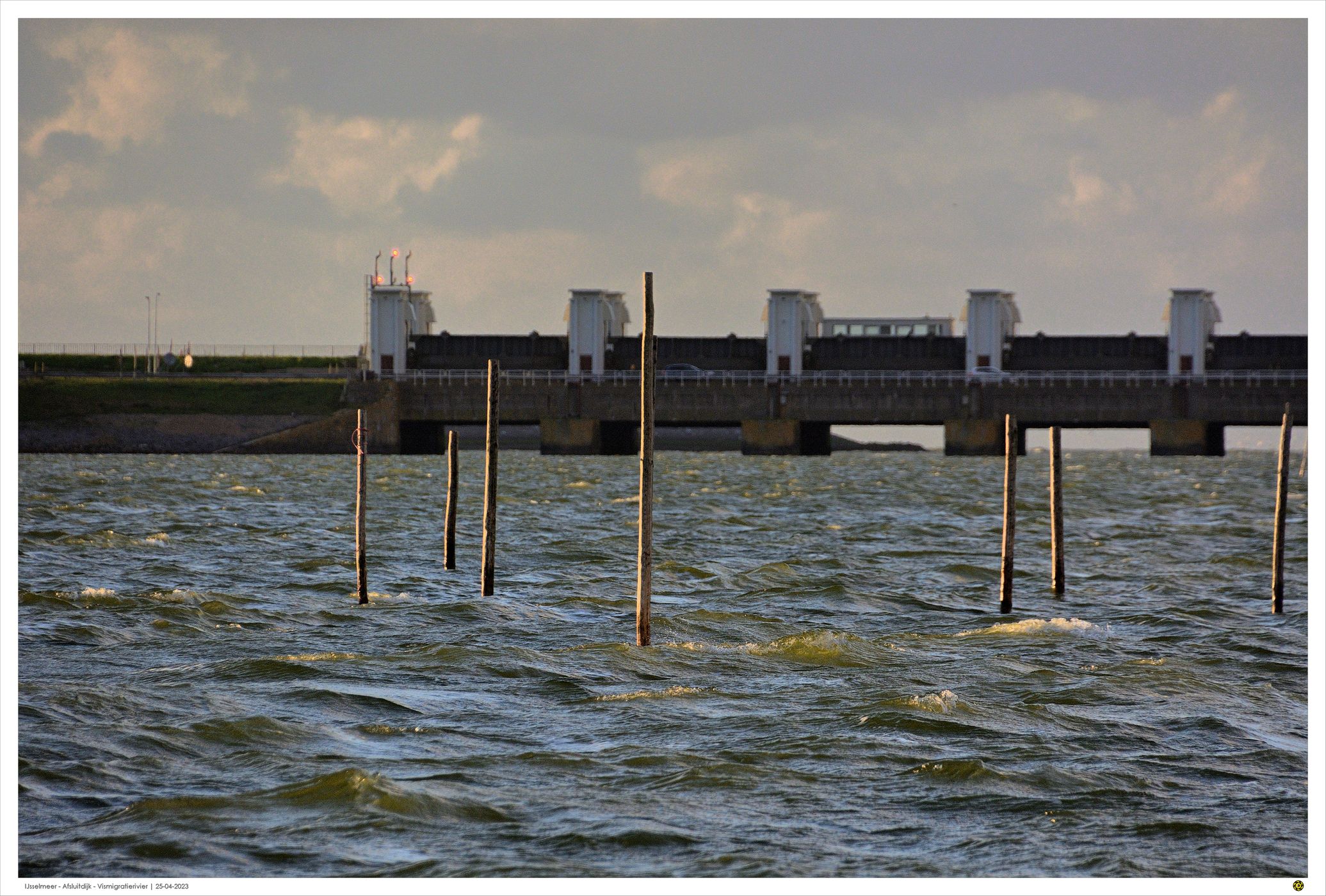 Shiplocks IJsselmeer Afsluitdijk, Netherlands