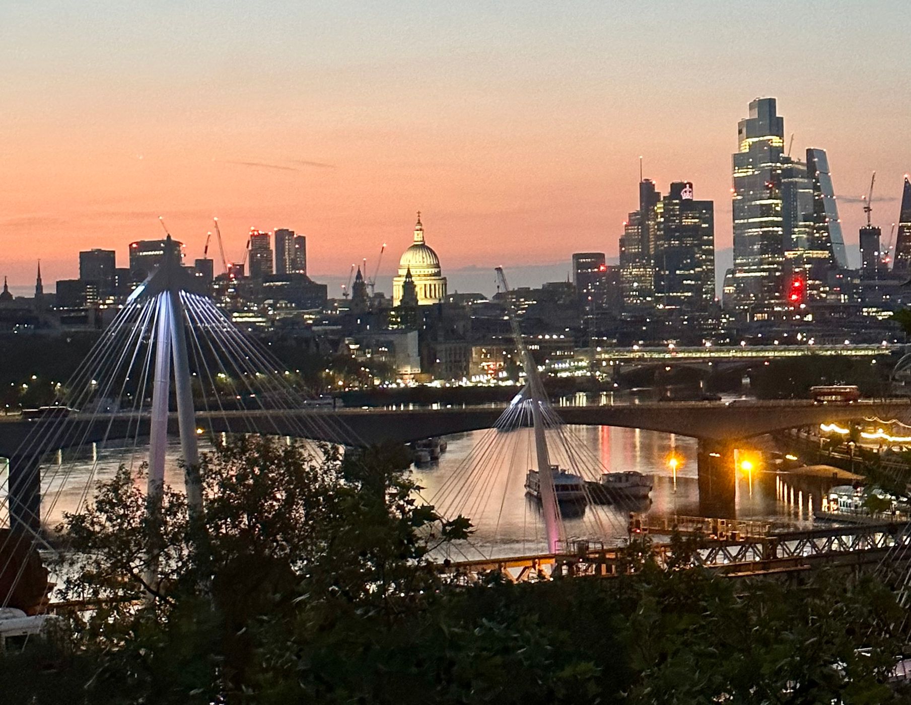 St. Pauls Cathedral and Thames, London, United Kingdom