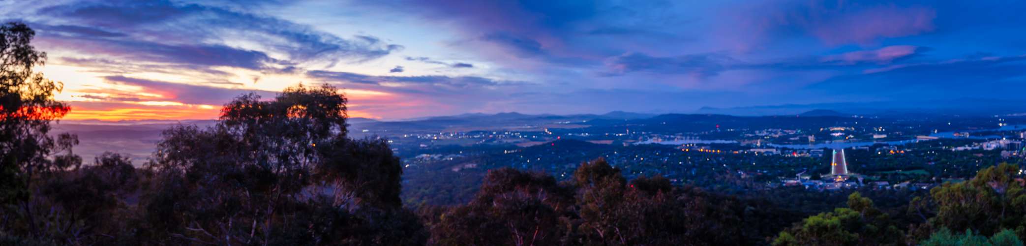 Sunrise Pano Mt Ainslie, Canberra