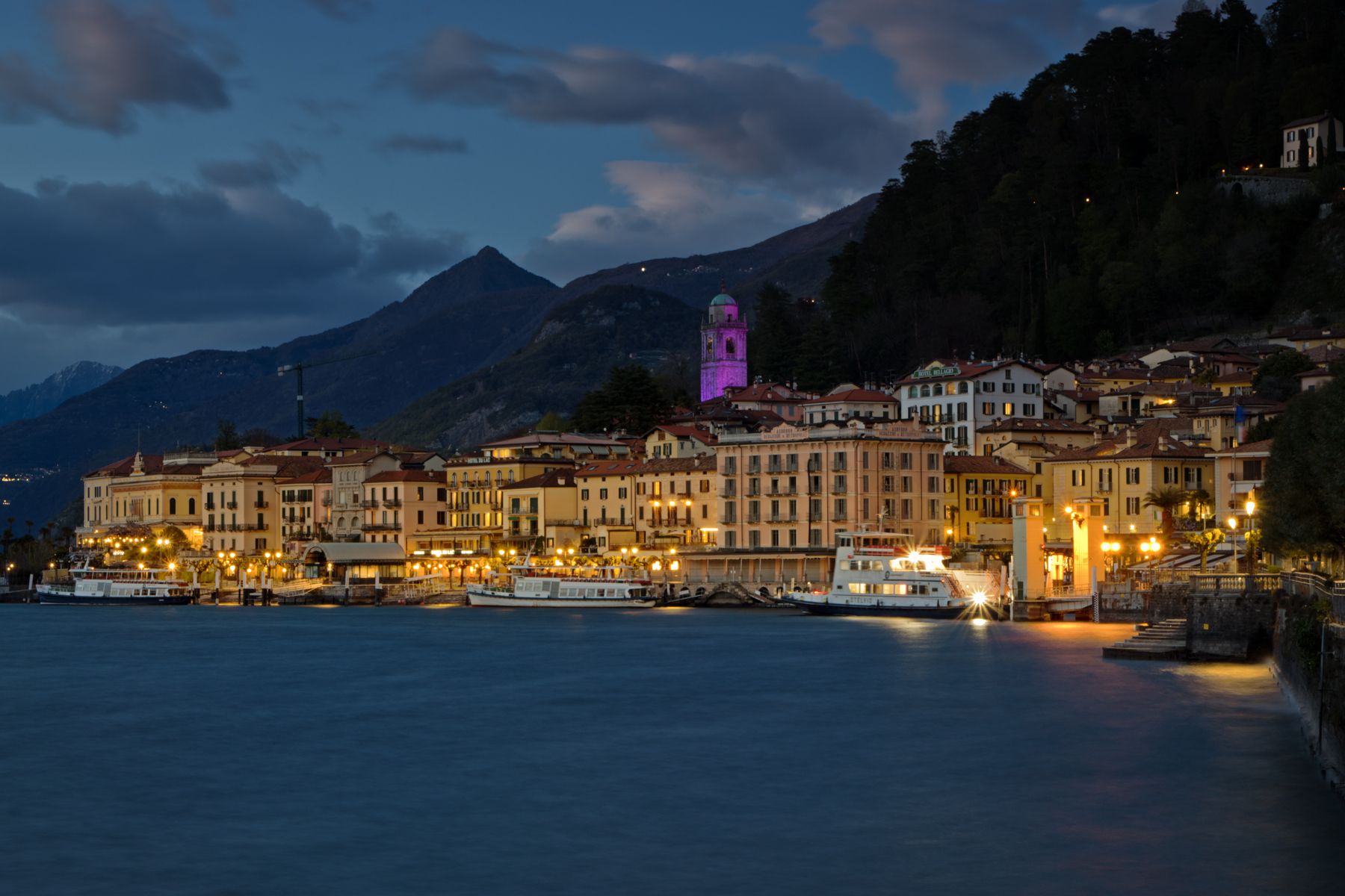 The pearl of lake of Como, Italy