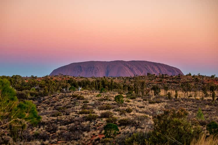 Uluru at sunset