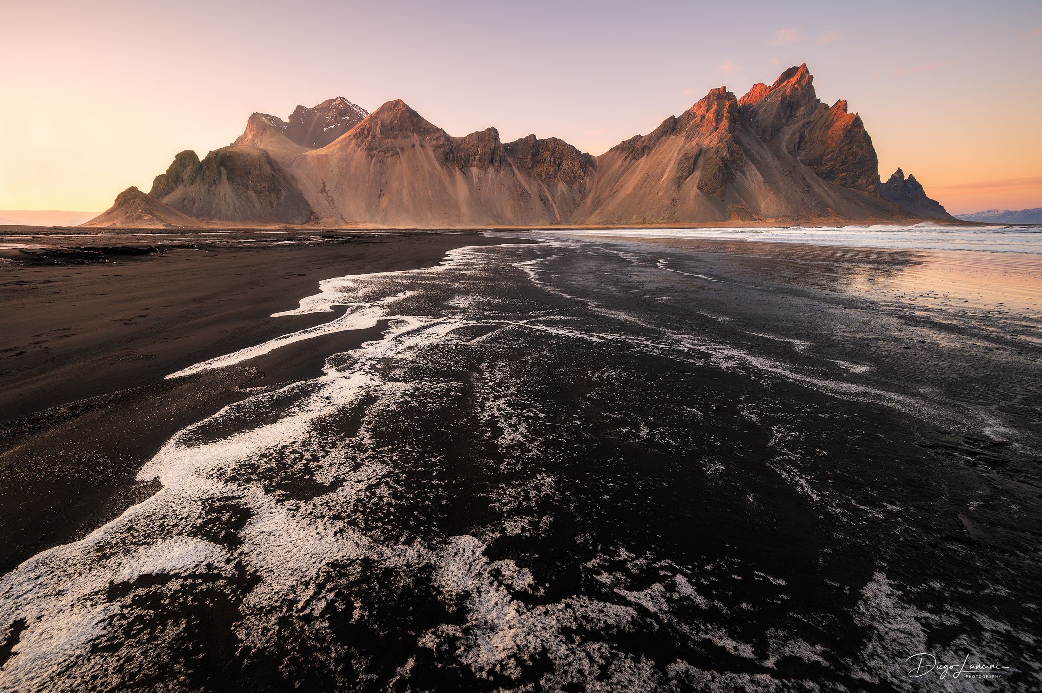 Vestrahorn from the beach, Stokkness, Iceland