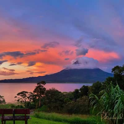 View on vulcan Arenal, Costa Rica