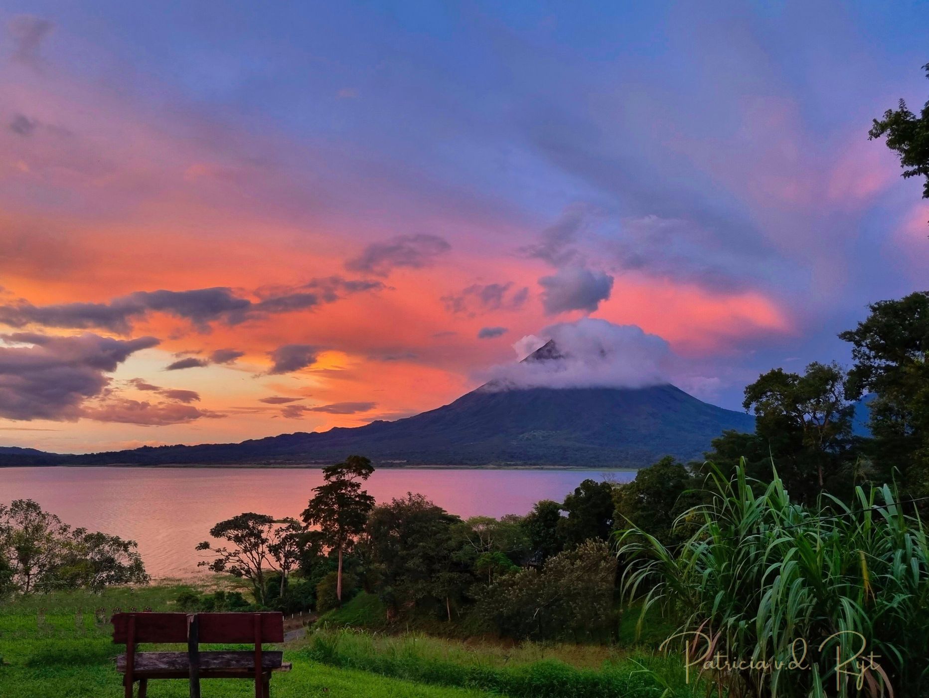 View on vulcan Arenal, Costa Rica