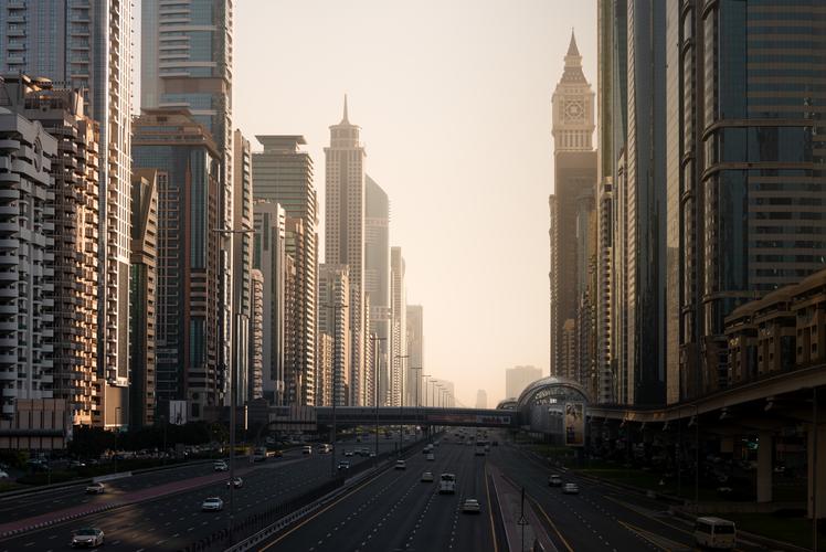 View to Sheikh Zayed Road, Dubai