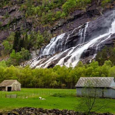 View to Vidfossen, Norway