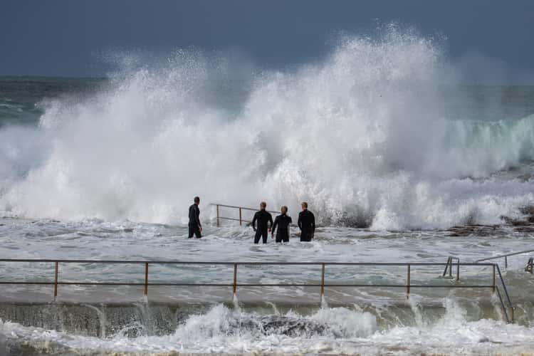 Waiting for the wave, South Curl Curl, Sydney, NSW