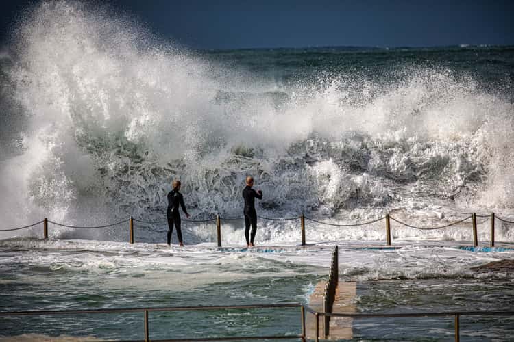 Waiting for the wave, South Curl Curl, Sydney, NSW