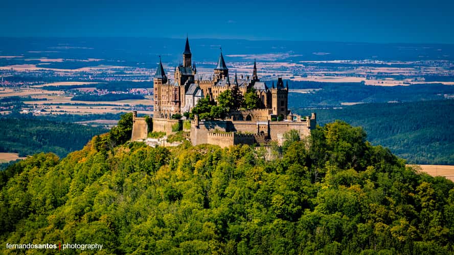 The view on Hohenzollern Castle from Zellerhorn Gipfel