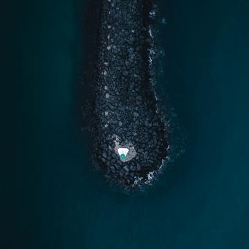 Breakwater Cap d'Agde [Drone], France