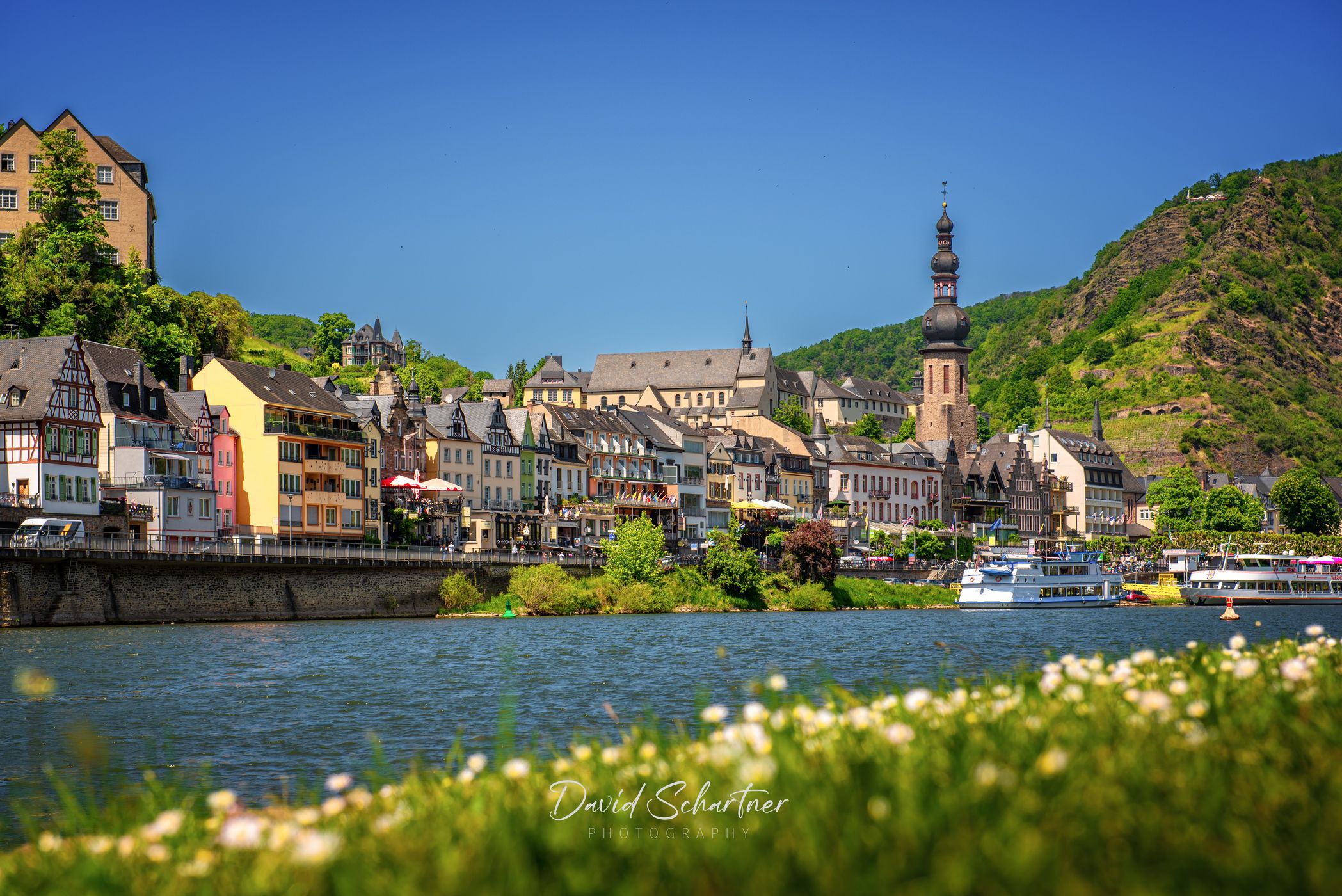 Reichsburg Cochem from Skagerak Bridge, Cochem, Germany