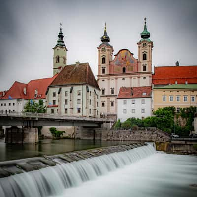 Classic view of Steyr, Austria