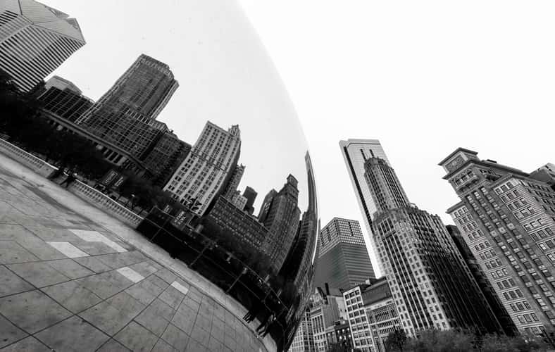 A view of the Cloud Gate
