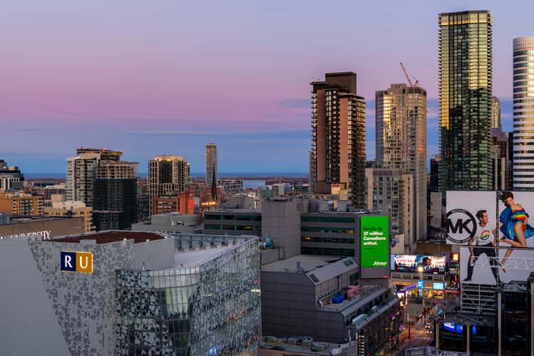 CN Tower behind Rogers Centre, Toronto