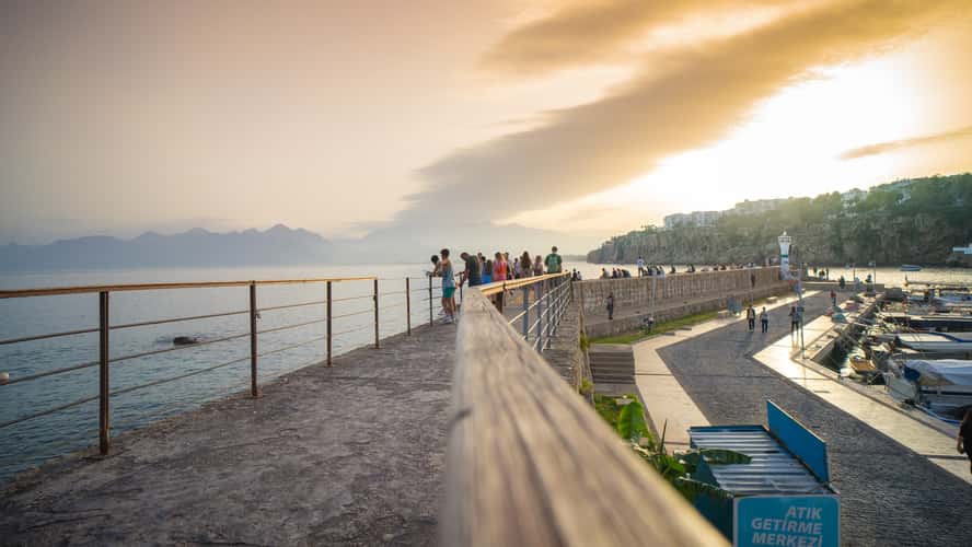 Crowded beach