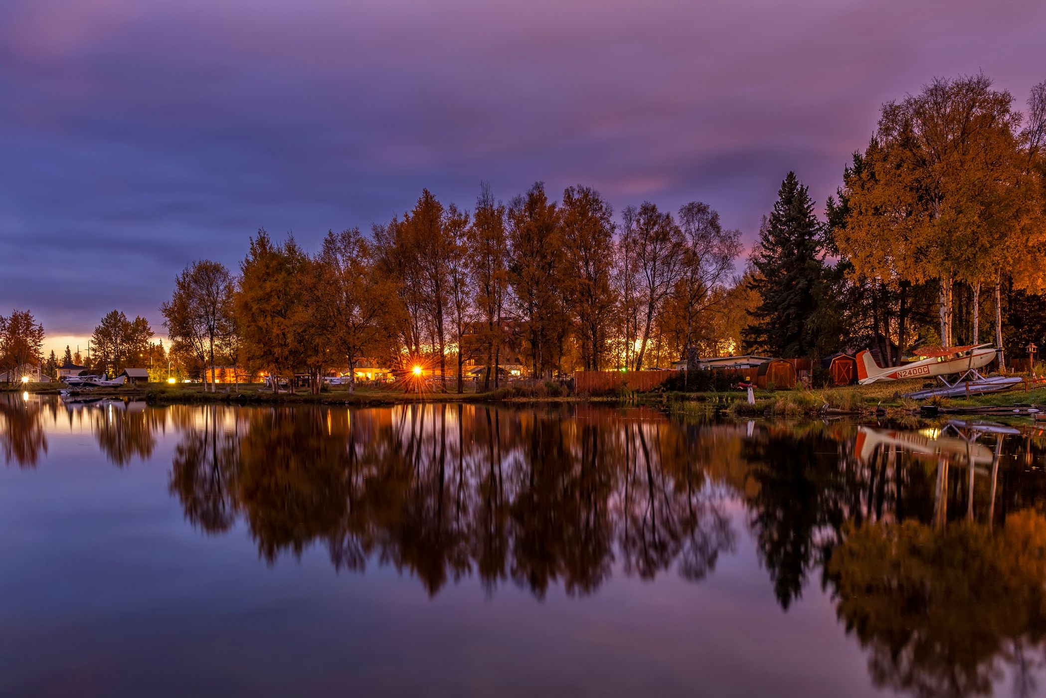 Earthquake Park view of Anchorage, Alaska, USA