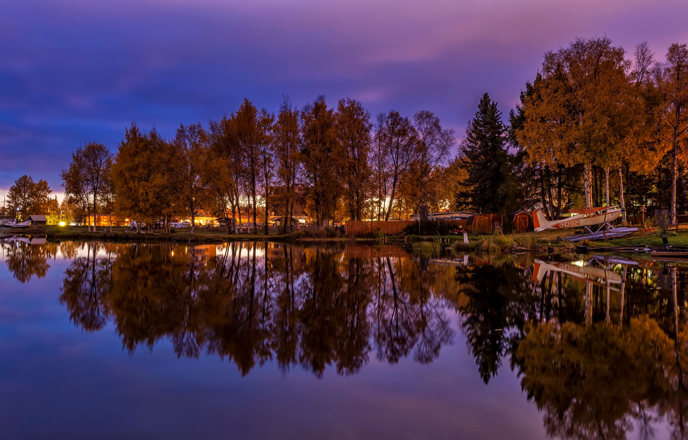 Earthquake Park view of Anchorage, Alaska, USA