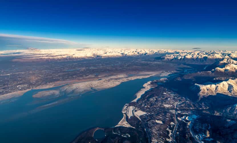 Earthquake Park view of Anchorage, Alaska