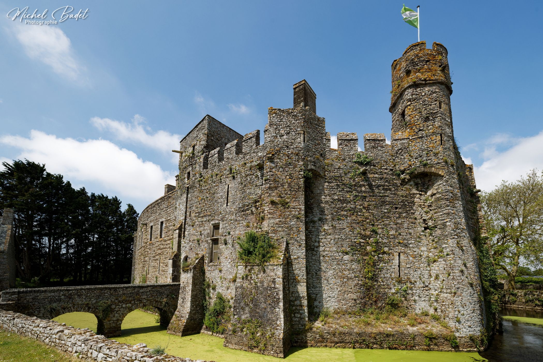 Fortified castle of Pirou, France