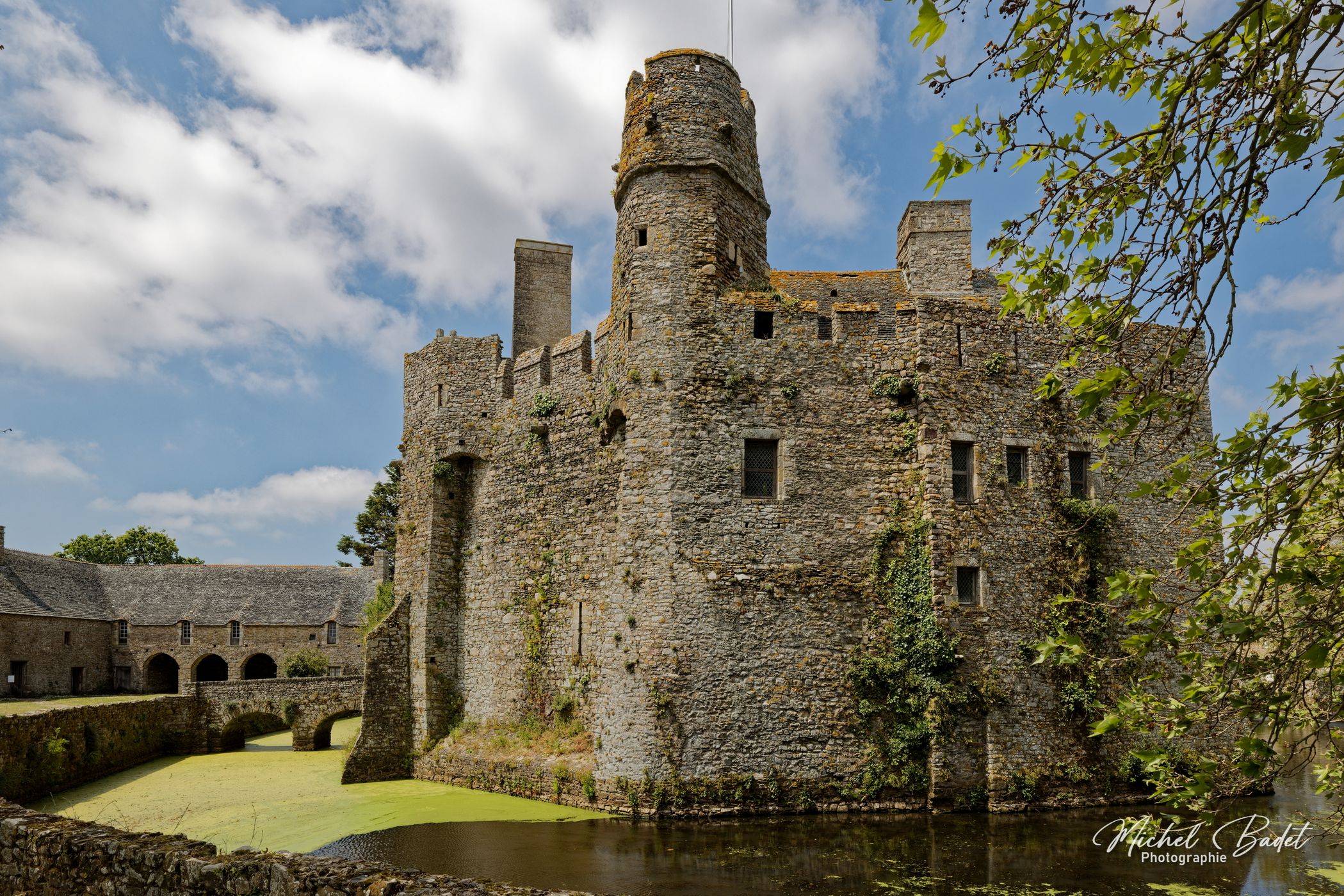 Fortified castle of Pirou, France