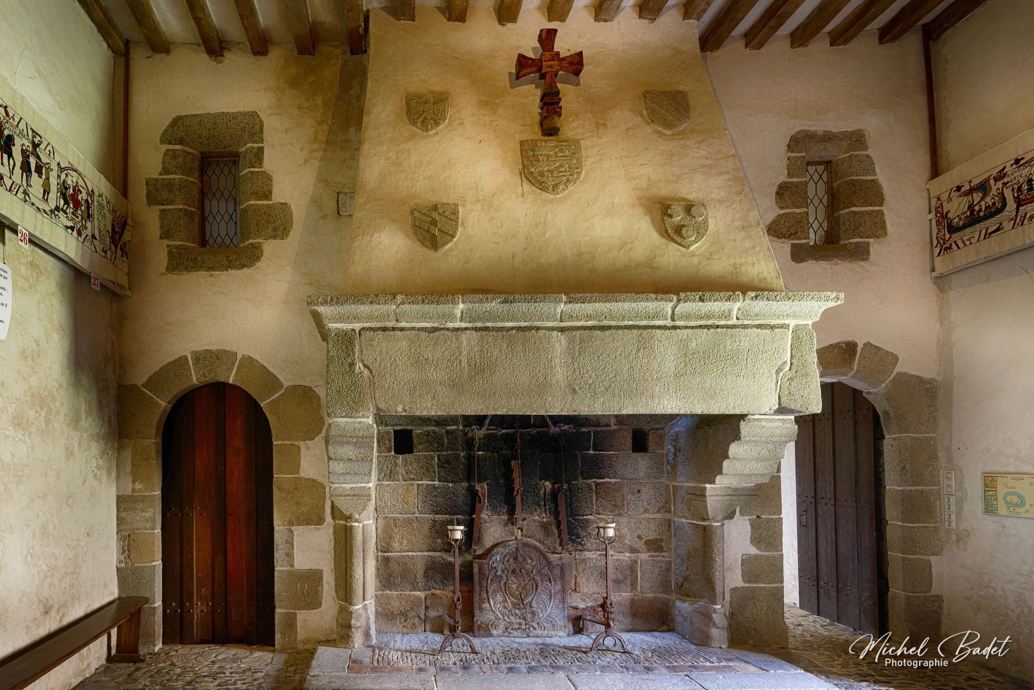 Fortified castle of Pirou, France