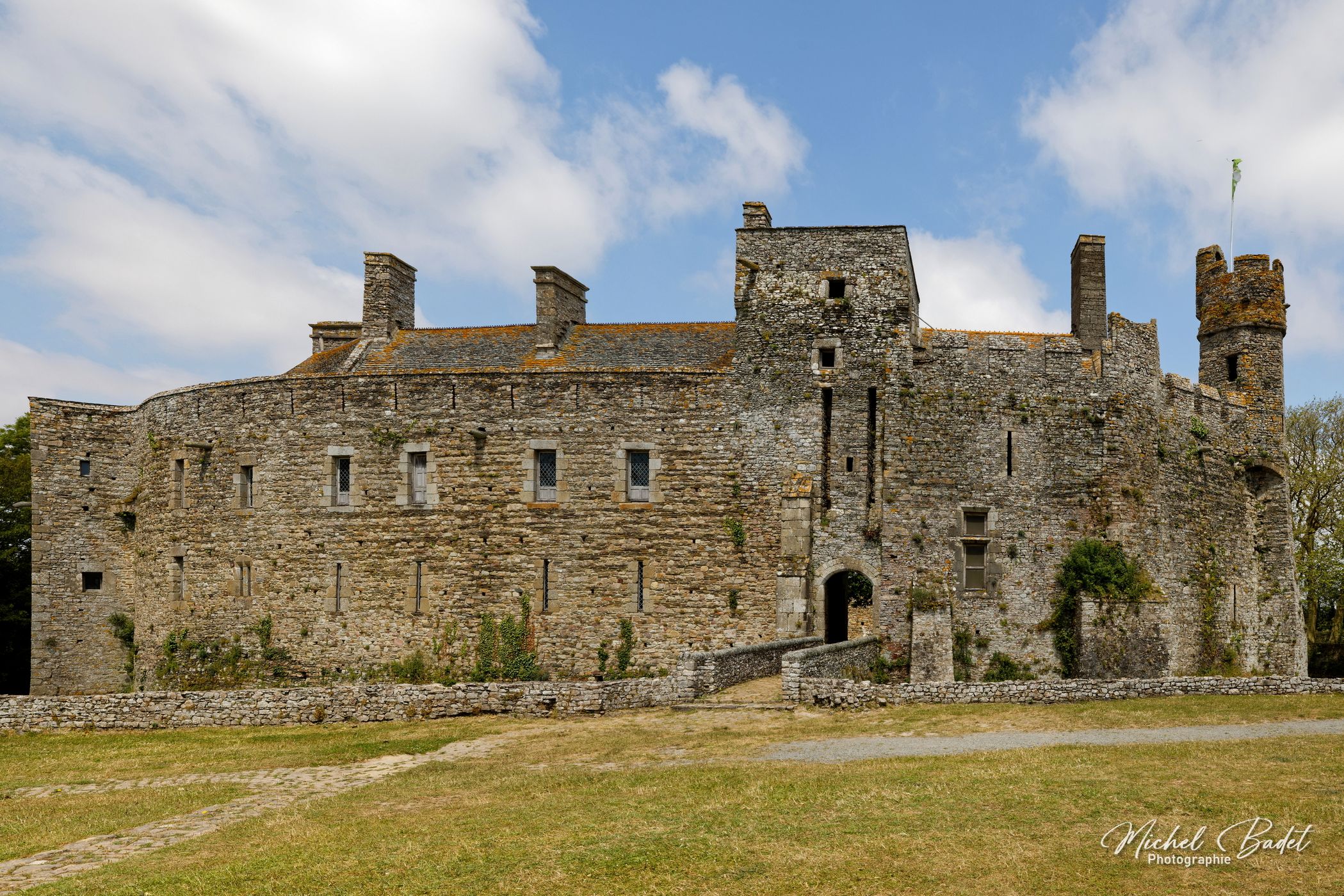 Fortified castle of Pirou, France