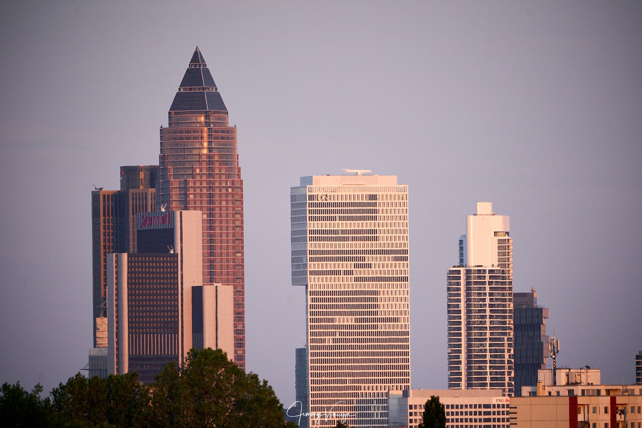 Frankfurt Skyline from the Praunheim, Germany
