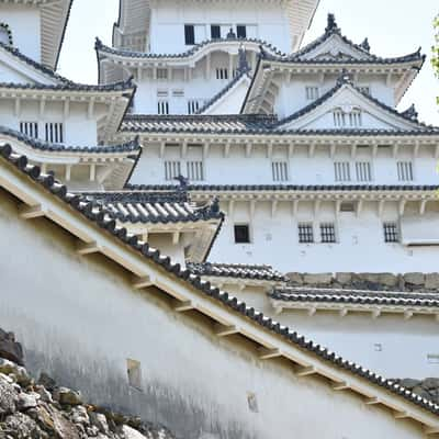 Himeji Roofs, Japan