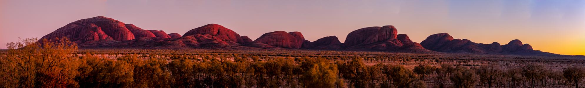 Kata Tjuta The Olgas pano sunrise, Northern Territory