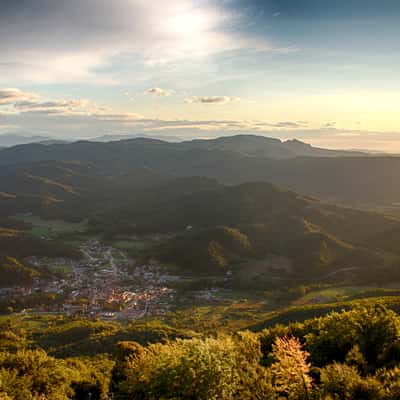 landscape of catalonia, santuari church, Spain