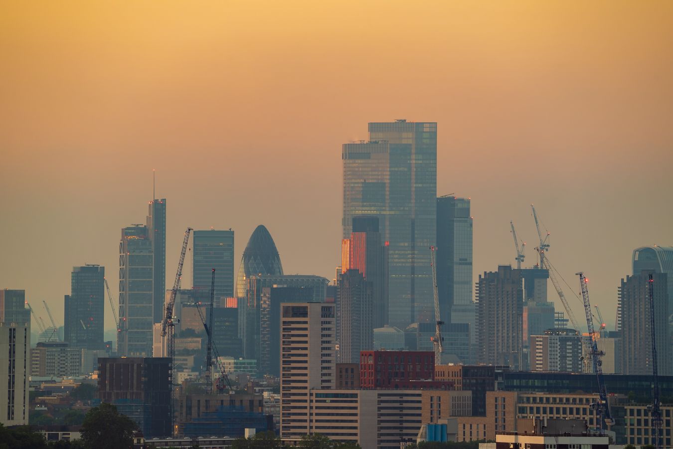 London Cityscape from parliament hill, United Kingdom