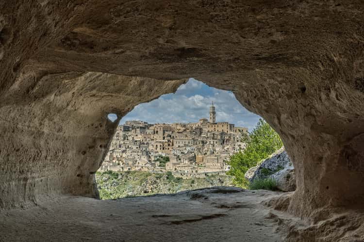 Matera from the Caves