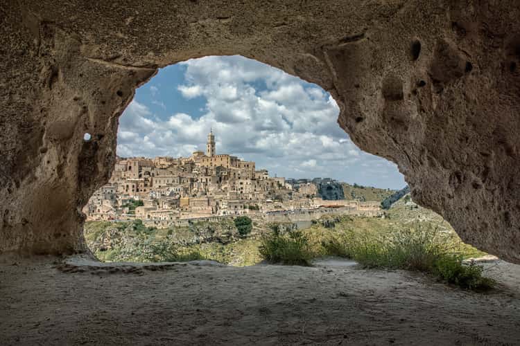 Matera from the Caves