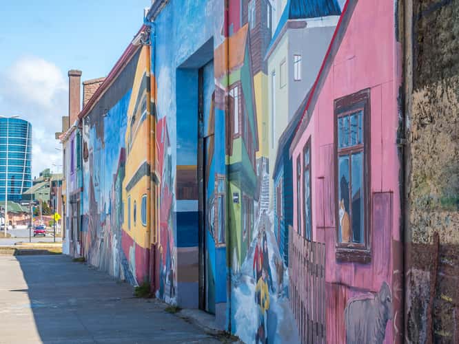 Murals at Punta Arenas