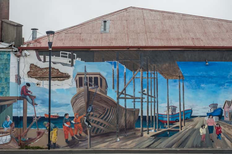 Murals at Punta Arenas
