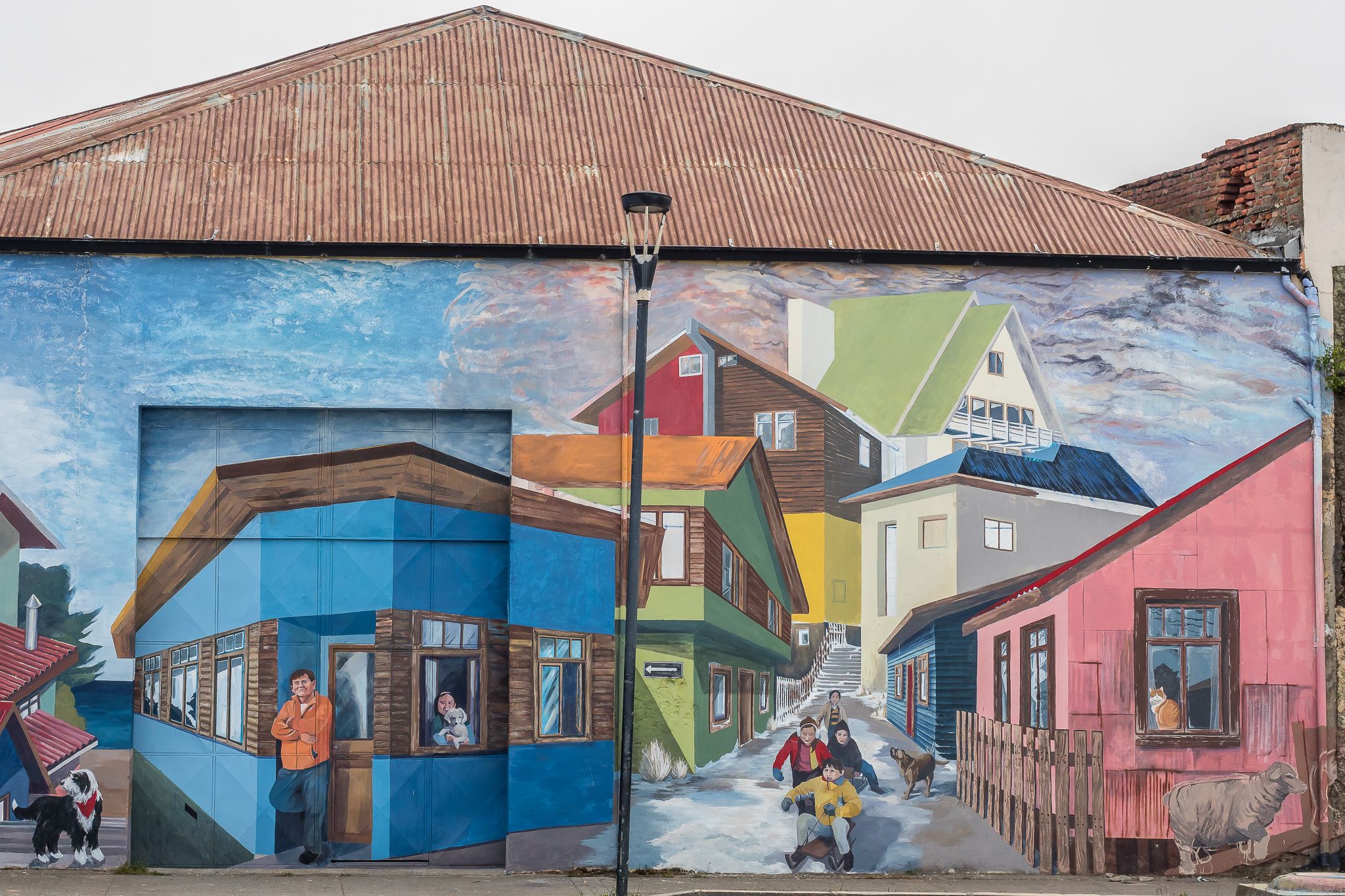 Murals at Punta Arenas, Chile