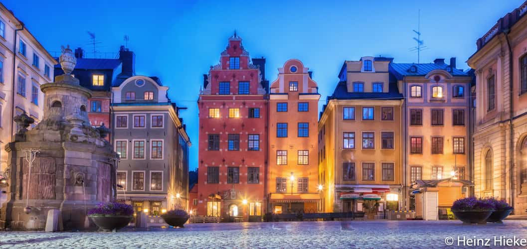Coloful Houses from Stortoget I Stockholm