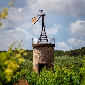 Old windmill Castelnau-de-Guers, France