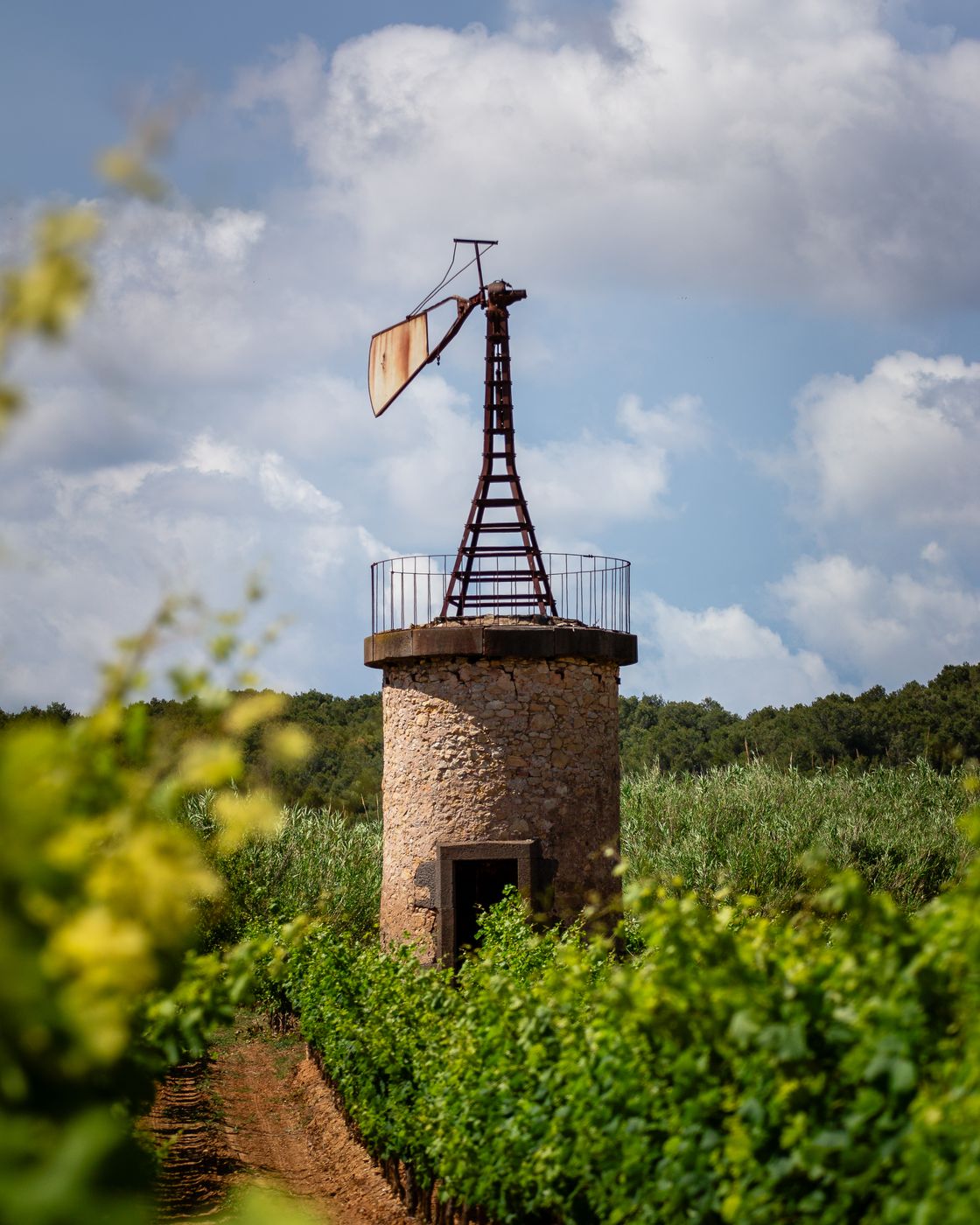Old windmill Castelnau-de-Guers, France