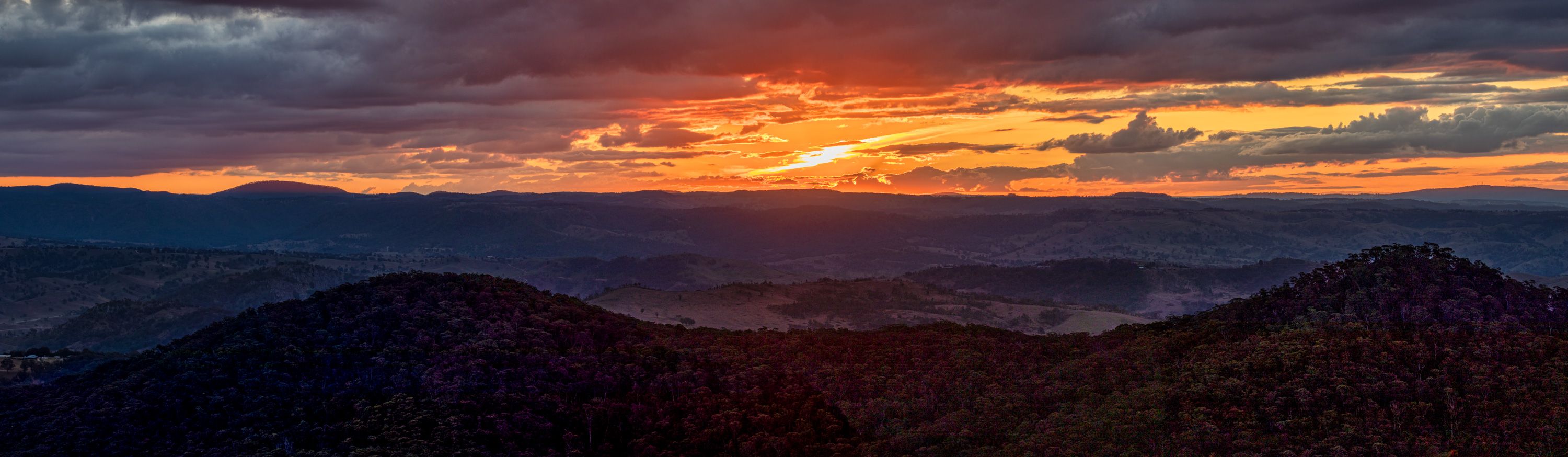 Pano, Hargraves Lookout, Blue Mountains, New South Wales, Australia