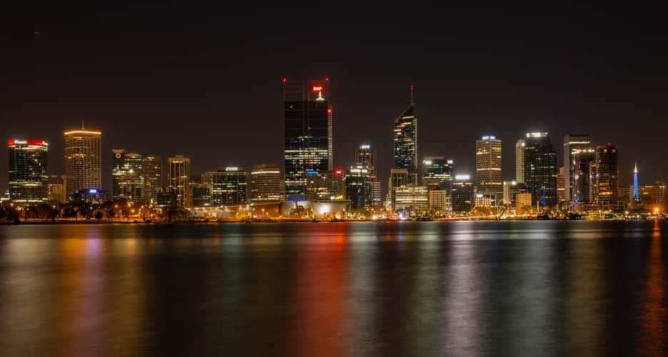 Perth city skyline