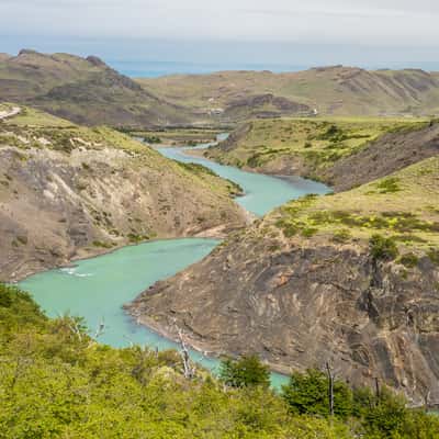 Rio Paine River Bends, Torres del Paine, Chile