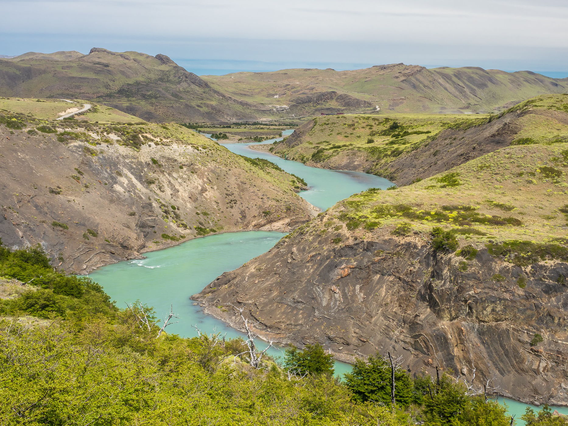 Rio Paine River Bends, Torres del Paine, Chile